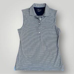Peter Millar Women's
Sleeveless Golf Polo Small
UPF 50+ Striped Performance Top